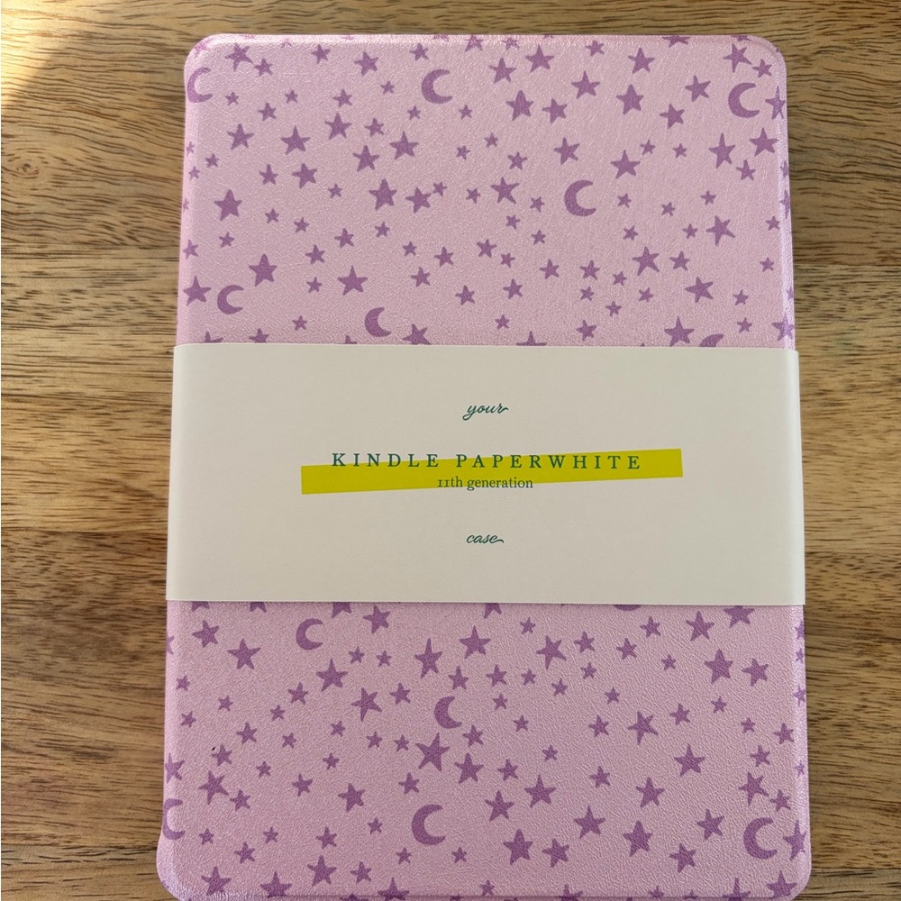 Page. Pixie Dust Purple Star and Moon Kindle 11th Gen Paperwhite Case